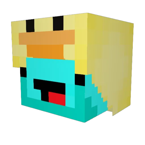 thetigershark32 Minecraft avatar head, 3D render