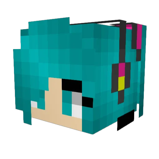 thetiguy Minecraft avatar head, 3D render