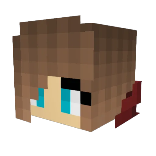 thetinykitty32 Minecraft avatar head, 3D render