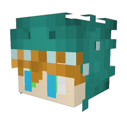 thetouchdown457 Minecraft avatar head, 3D render