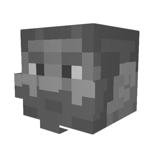 thetwisted890 Minecraft avatar head, 3D render