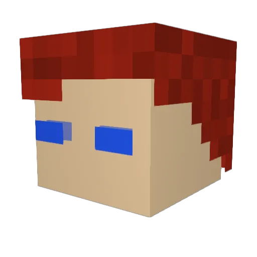 theuniversals Minecraft avatar head, 3D render