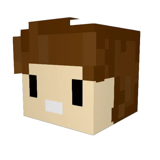 theunknown200 Minecraft avatar head, 3D render