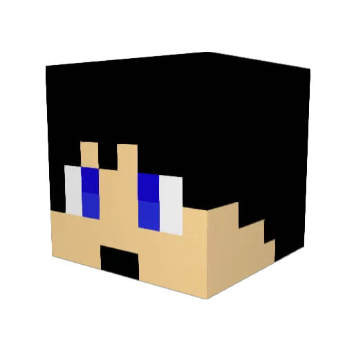 theunsterfire Minecraft avatar head, 3D render