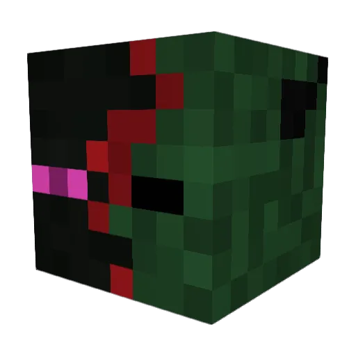 theuscool Minecraft avatar head, 3D render