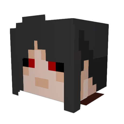theuser_created Minecraft avatar head, 3D render