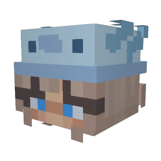 theuz00 Minecraft avatar head, 3D render