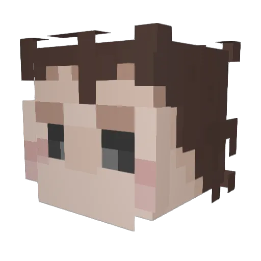 thevegetablemann Minecraft avatar head, 3D render