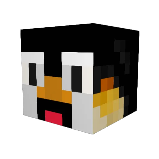 thevicex Minecraft avatar head, 3D render