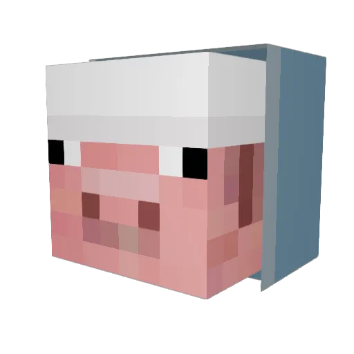 thewakker69 Minecraft avatar head, 3D render