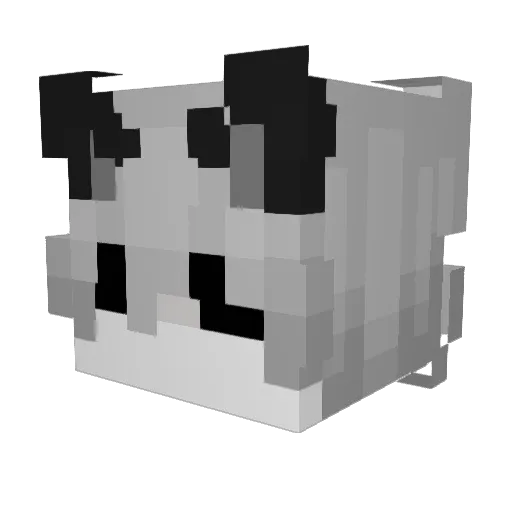 thewarhorse Minecraft avatar head, 3D render