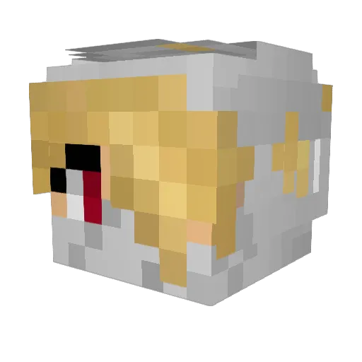 theweave111 Minecraft avatar head, 3D render
