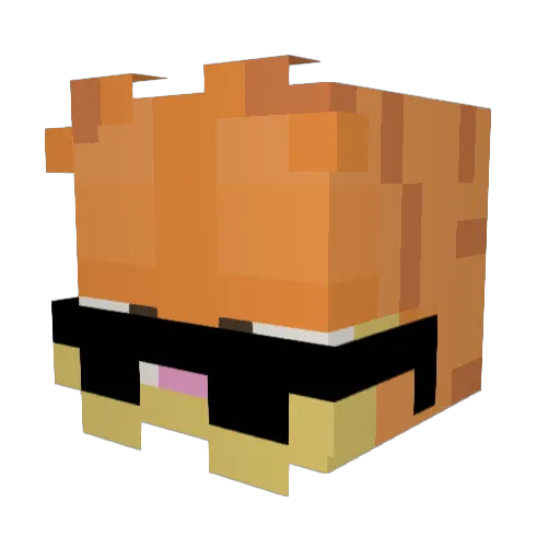 thewebinator Minecraft avatar head, 3D render