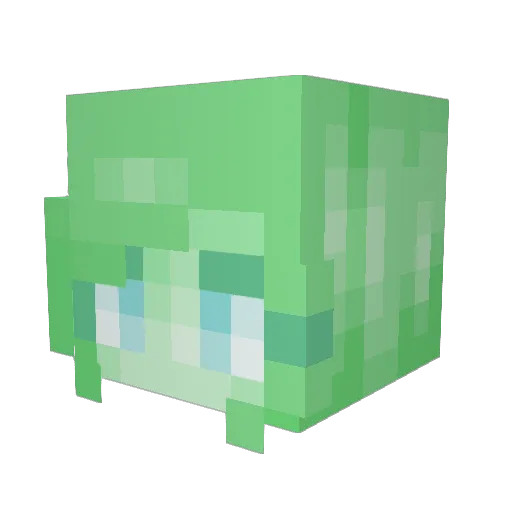 theweedwitch Minecraft avatar head, 3D render