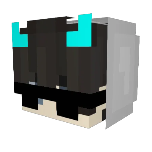 theweeknd Minecraft avatar head, 3D render