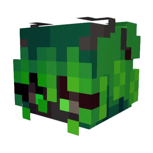 thewirednet Minecraft avatar head, 3D render