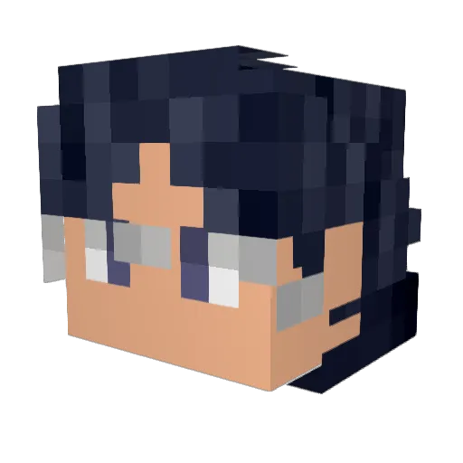 thewisewitch Minecraft avatar head, 3D render