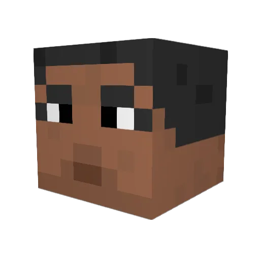thewiz77 Minecraft avatar head, 3D render