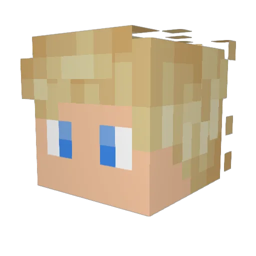 thewizardeclipse Minecraft avatar head, 3D render