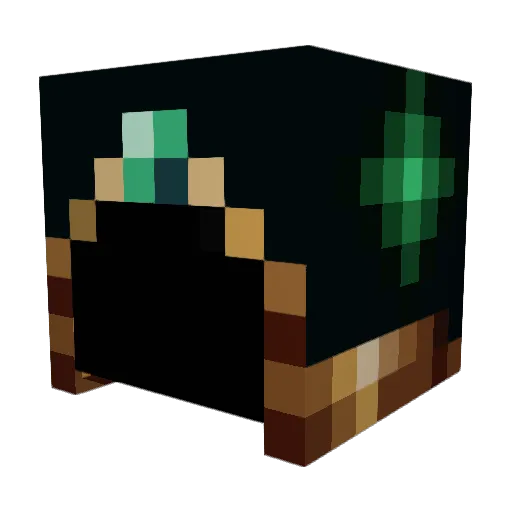thewizardllewyn Minecraft avatar head, 3D render