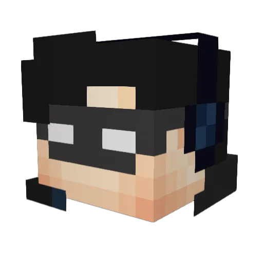 thewizzle Minecraft avatar head, 3D render