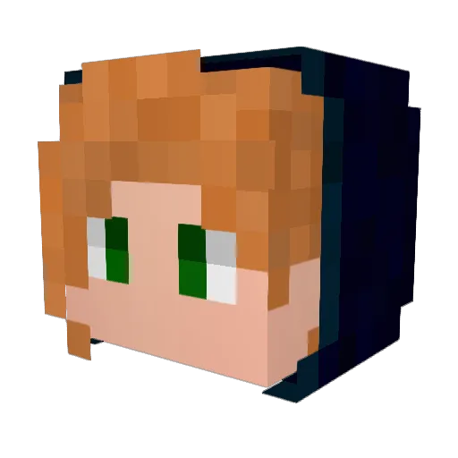 thewonderer05 Minecraft avatar head, 3D render