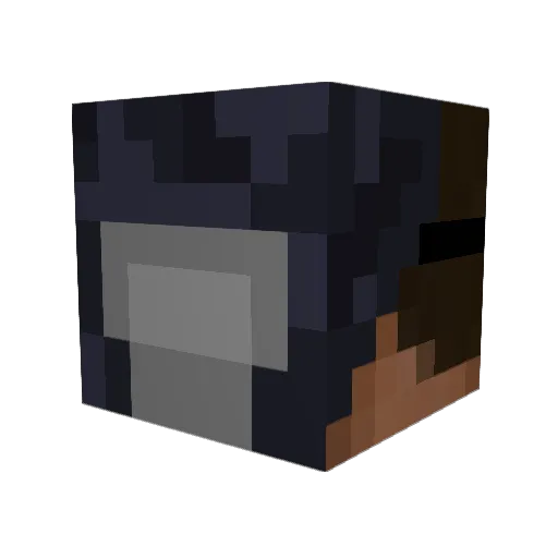 thewordofhelix Minecraft avatar head, 3D render