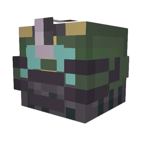 theworker Minecraft avatar head, 3D render