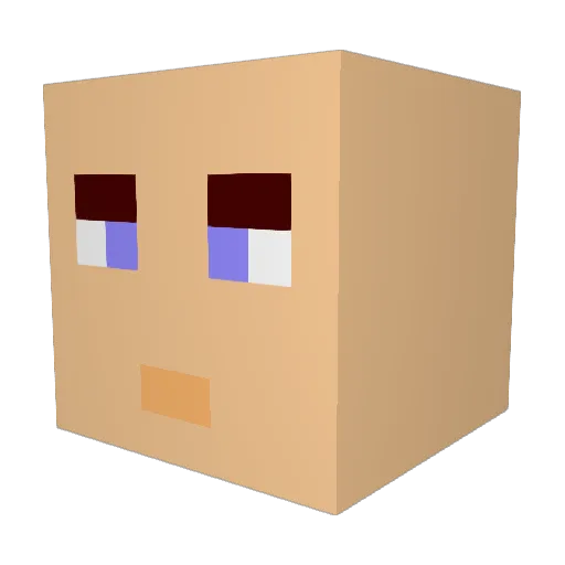 thewulf00 Minecraft avatar head, 3D render