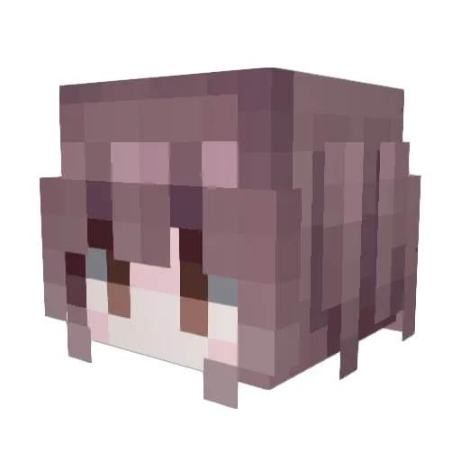 thewuze Minecraft avatar head, 3D render