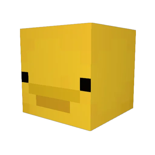 they_luvlux Minecraft avatar head, 3D render