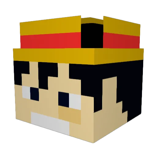 theyamaty Minecraft avatar head, 3D render