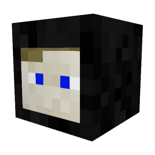 theyarenoob Minecraft avatar head, 3D render
