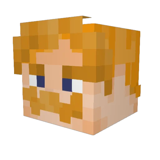 theycat13 Minecraft avatar head, 3D render