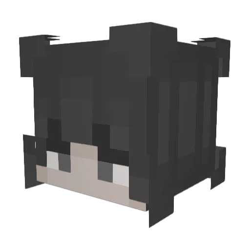 theyluv_j Minecraft avatar head, 3D render