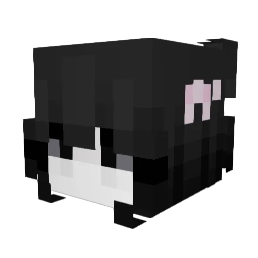 theyluvku Minecraft avatar head, 3D render