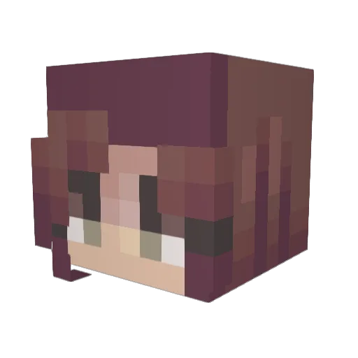 theyluvmat Minecraft avatar head, 3D render