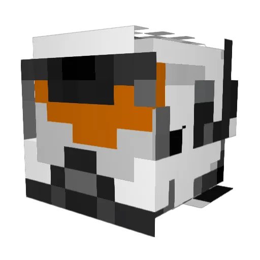theyukan Minecraft avatar head, 3D render