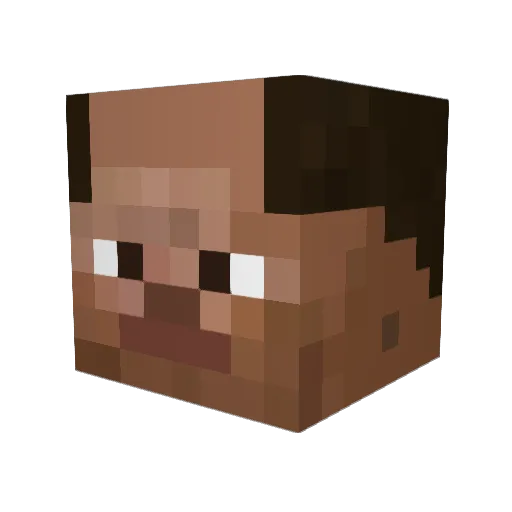 thiagoXabLau Minecraft avatar head, 3D render