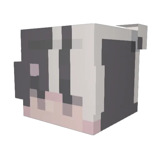 thiagoc_ Minecraft avatar head, 3D render