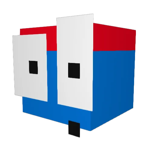 thiagojoe Minecraft avatar head, 3D render
