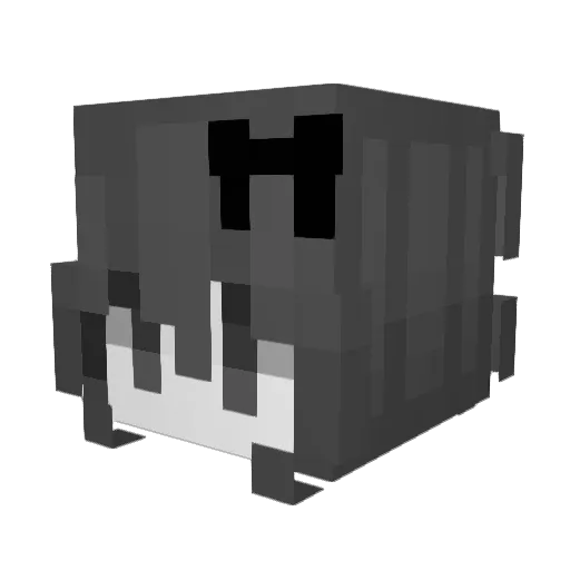 thiarexita Minecraft avatar head, 3D render