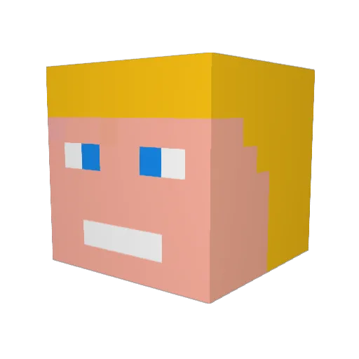 thibautdu02 Minecraft avatar head, 3D render