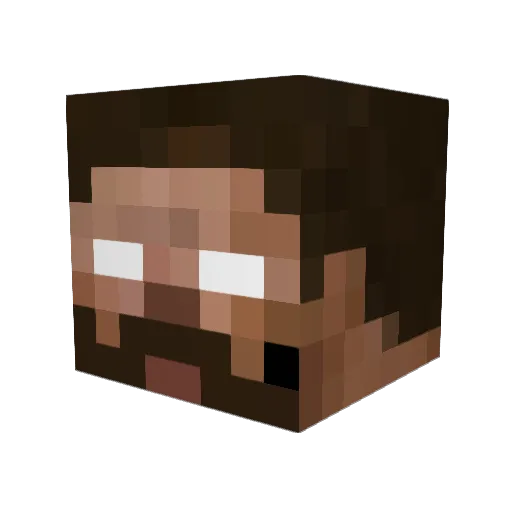 thicchomi Minecraft avatar head, 3D render