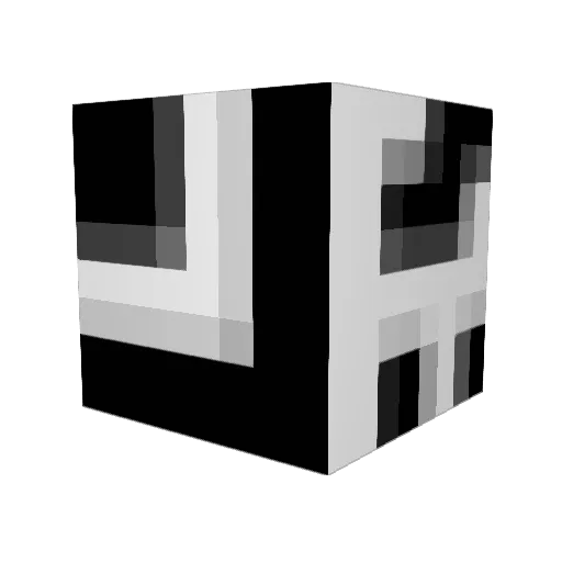 thiccnana Minecraft avatar head, 3D render