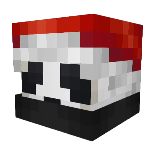 thiccyhippy Minecraft avatar head, 3D render