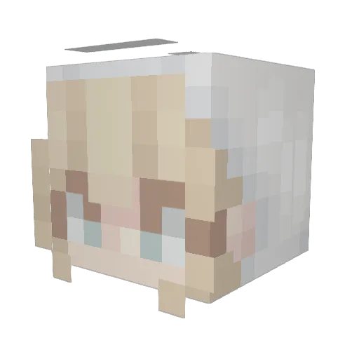 thickbaddie Minecraft avatar head, 3D render