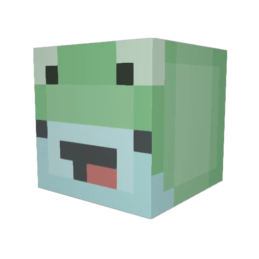 thickenthugget Minecraft avatar head, 3D render