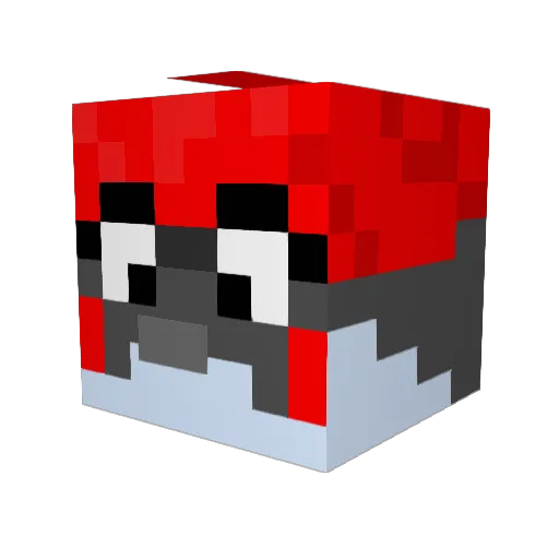 thickersnicker9 Minecraft avatar head, 3D render