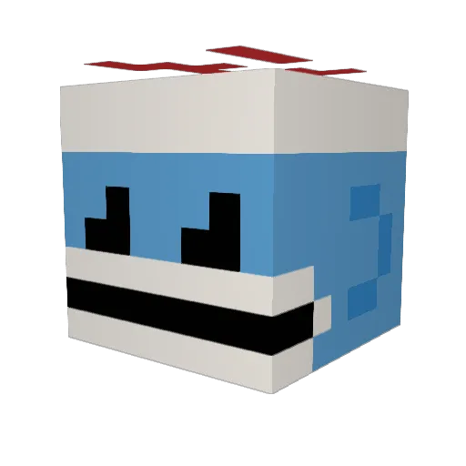 thickerstuff909 Minecraft avatar head, 3D render